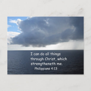 Philippians 4:13 postcard