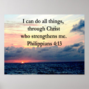 PHILIPPIANS 4:13 POSTER