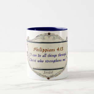 Philippians 4:13 Shield Coffee Mug