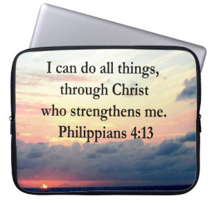 PHILIPPIANS 4:13 SUNRISE DESIGN LAPTOP SLEEVE