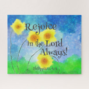 Philippians 4:4, Rejoice in the Lord Always  Jigsaw Puzzle