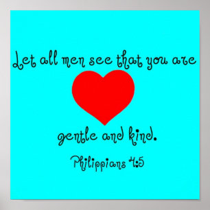 Philippians 4:5 poster