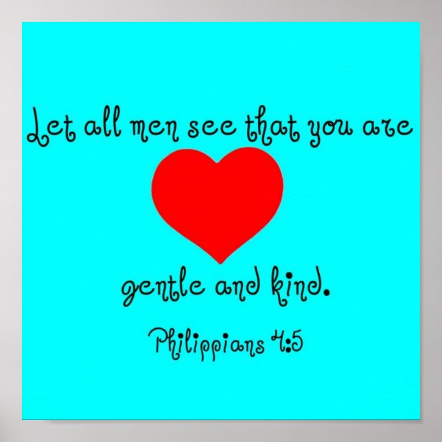 Philippians 4:5 poster (Front)