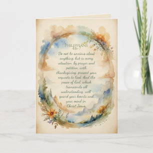 Philippians 4:6–7 Christian Encouragement Gift Card