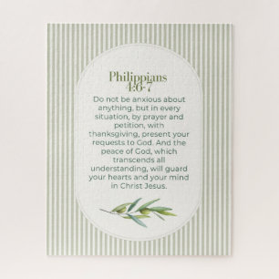 Philippians 4:6–7 Christian Encouragement Gift Jigsaw Puzzle