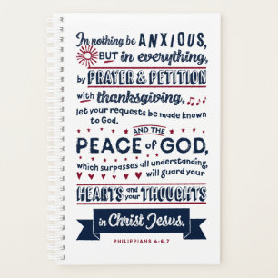 Philippians 4:6, 7 planner