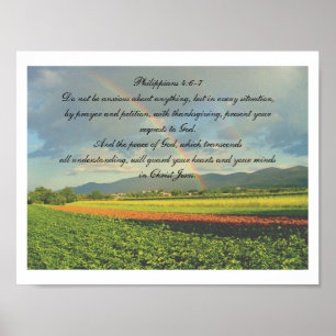 Philippians 4:6-7 poster