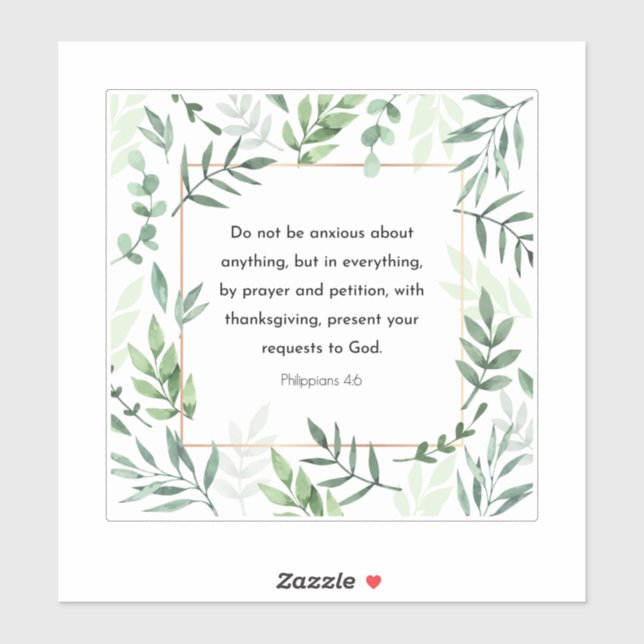 Philippians 4:6, Bible Verse,  (Sheet)