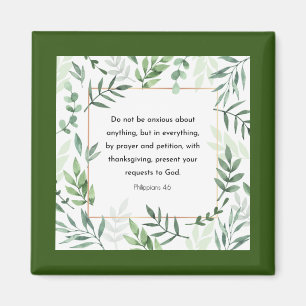 Philippians 4:6, Bible Verse, Magnet