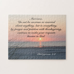 Philippians 4:6 Do not be anxious or worried Bible Jigsaw Puzzle