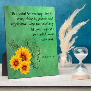 Philippians 4:6  Plaque
