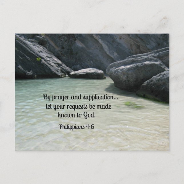 Philippians 4:6 postcard (Front)