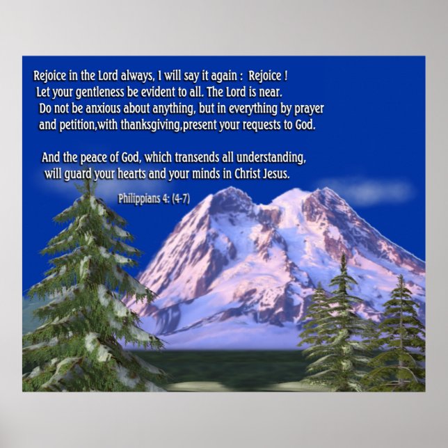 Philippians 4:6 poster (Front)