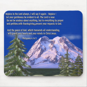 Philippians 4:7 mouse pad