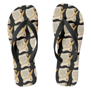 Philippians 4:8 Bible Quote Scroll All-Over Unisex Thongs