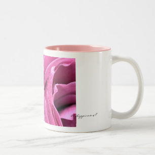 Philippians 4:8 Pink Rose Mug