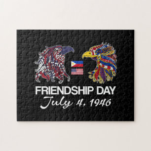 Philippine American Flag Eagles - Friendship Day Jigsaw Puzzle