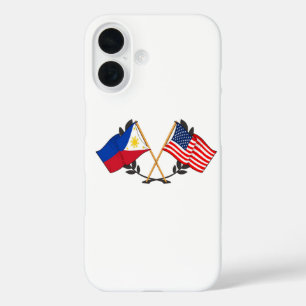 Philippine American Flag Filipino Heritage Vintage iPhone 16 Case