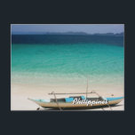 Philippine Beach Postcard<br><div class="desc">Text is customisable

Available here:
http://www.zazzle.com/produkto</div>