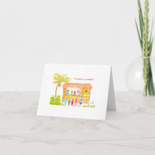 Philippine Caroling Christmas Card, Watercolor Card