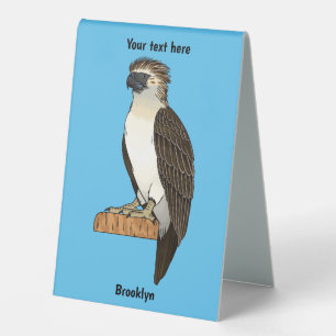 Philippine eagle bird cartoon illustration