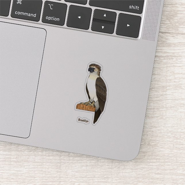 Philippine eagle bird cartoon illustration  (Detail)