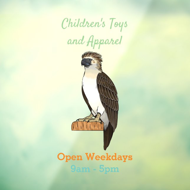 Philippine eagle bird cartoon illustration  (Sheet 3)