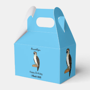 Philippine eagle bird cartoon illustration  favour box