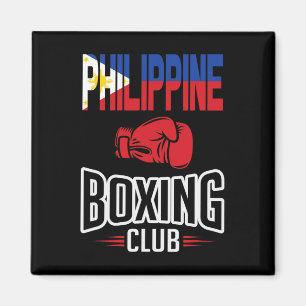 Philippine Flag Boxing Club Filipino Pinoy Magnet