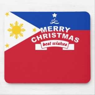 Philippine Flag Christmas: Merry Christmas & Best Mouse Pad