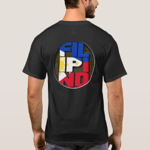 Philippine Flag Filipino Flag Pinoy Flag Styled T-Shirt