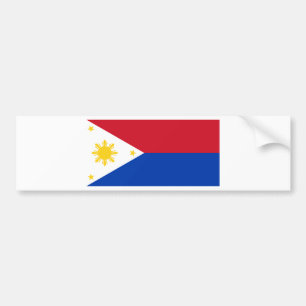 Philippine Flag   Philippine Islands   Pinoy Flag Bumper Sticker