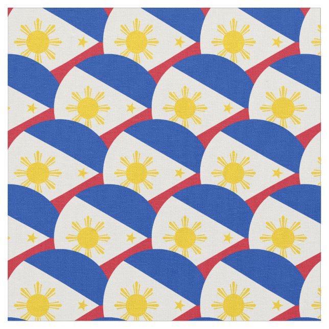 Philippine Flag & Philippines Fabric fashion (Close Up)