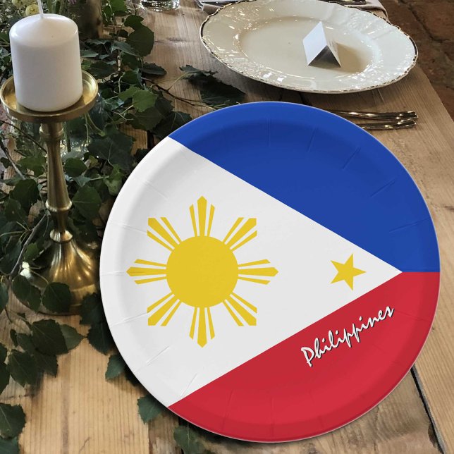 Philippine Flag plates, party, sports, Philippines Paper Plate (Creator Uploaded)