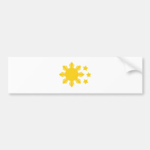 Philippine Flag - Proud to be Pinoy! Bumper Sticker