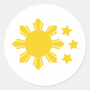 Philippine Flag - Proud to be Pinoy! Classic Round Sticker