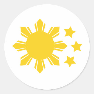 Philippine Flag - Proud to be Pinoy! Classic Round Sticker