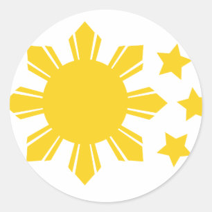 Philippine Flag - Proud to be Pinoy! Classic Round Sticker
