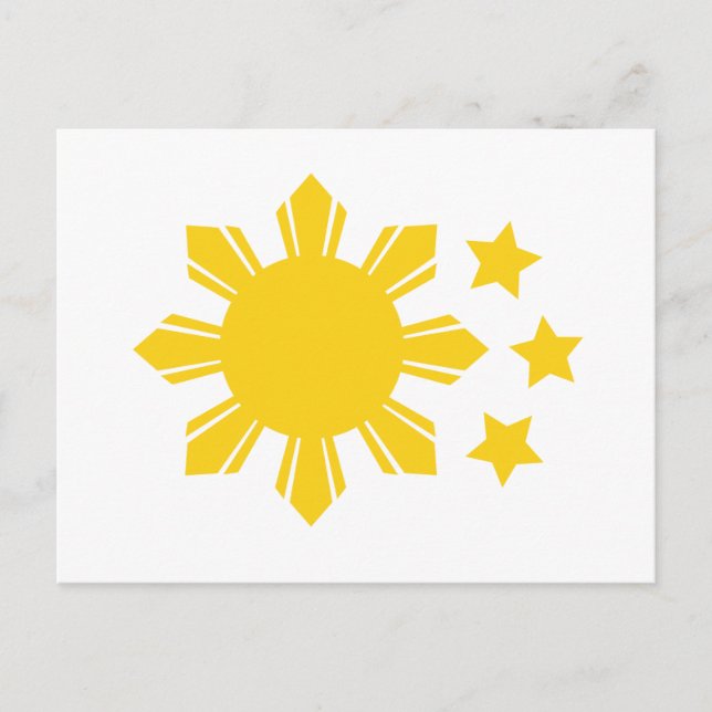 Philippine Flag - Proud to be Pinoy! Postcard (Front)