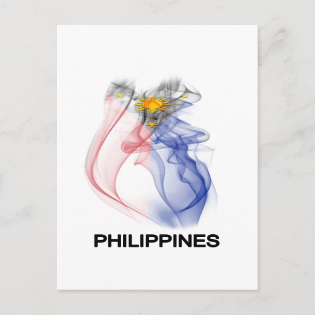 PHILIPPINE FLAG smoke Postcard (Front)
