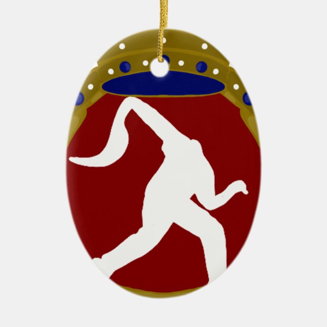 Philippine Jai Alai.png Ceramic Ornament (Front)