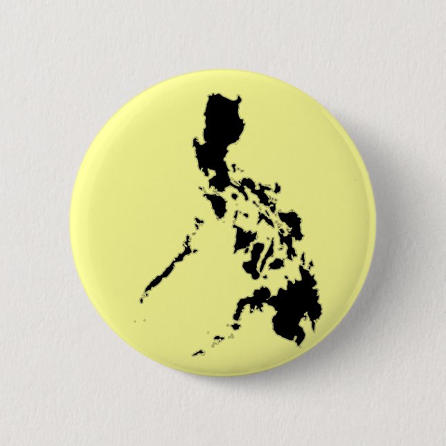 Philippine Map 6 Cm Round Badge (Front)