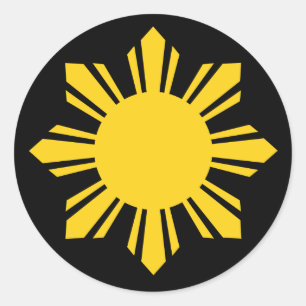 Philippine Sun Classic Round Sticker
