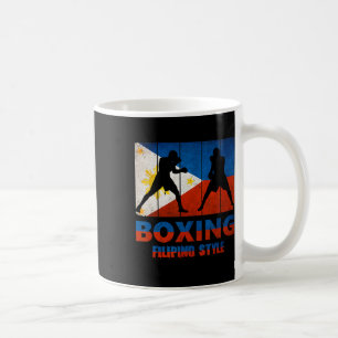 Philippine Vintage Style Boxing Great Filipino Box Coffee Mug