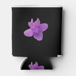 Philippine Violet on black Can Cooler
