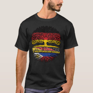 Philippinen Philippinisch Deutsch Deutschland Baum T-Shirt