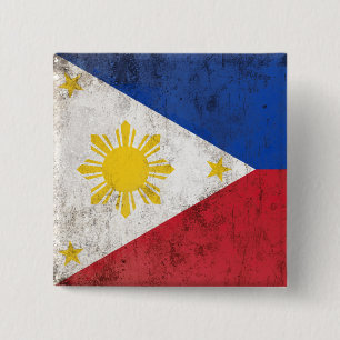 Philippines 15 Cm Square Badge