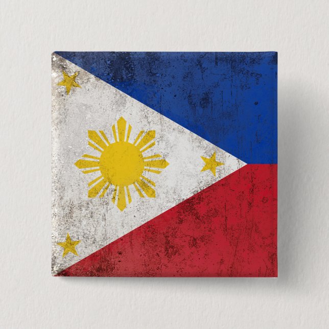 Philippines 15 Cm Square Badge (Front)