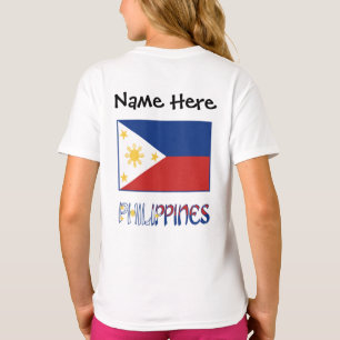 Philippines and Filipino Flag and Your Name T-Shirt