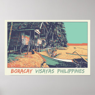 Philippines, Boracay beach in the Visayas islands Poster